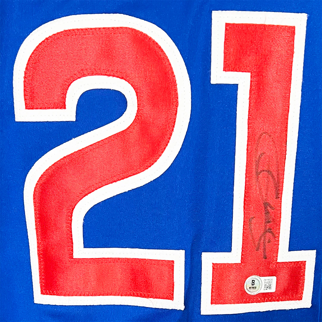 Sammy Sosa Signed Chicago Royal Blue Baseball Jersey (Beckett) - Image 2