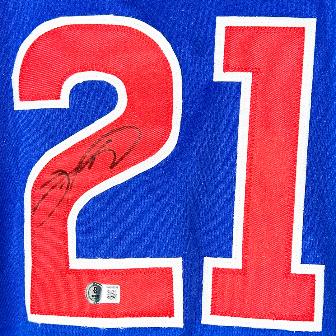 Sammy Sosa Signed Chicago Blue Signed on #2 Baseball Jersey (Beckett) - Image 2