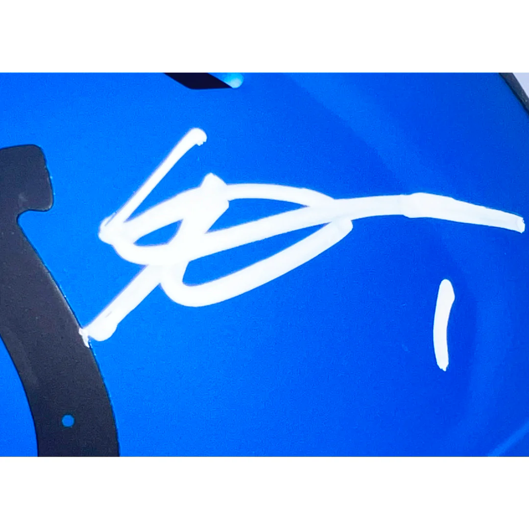 Sauce Gardner Signed Indianapolis Colts Rave Mini Football Helmet (Beckett) - Image 3