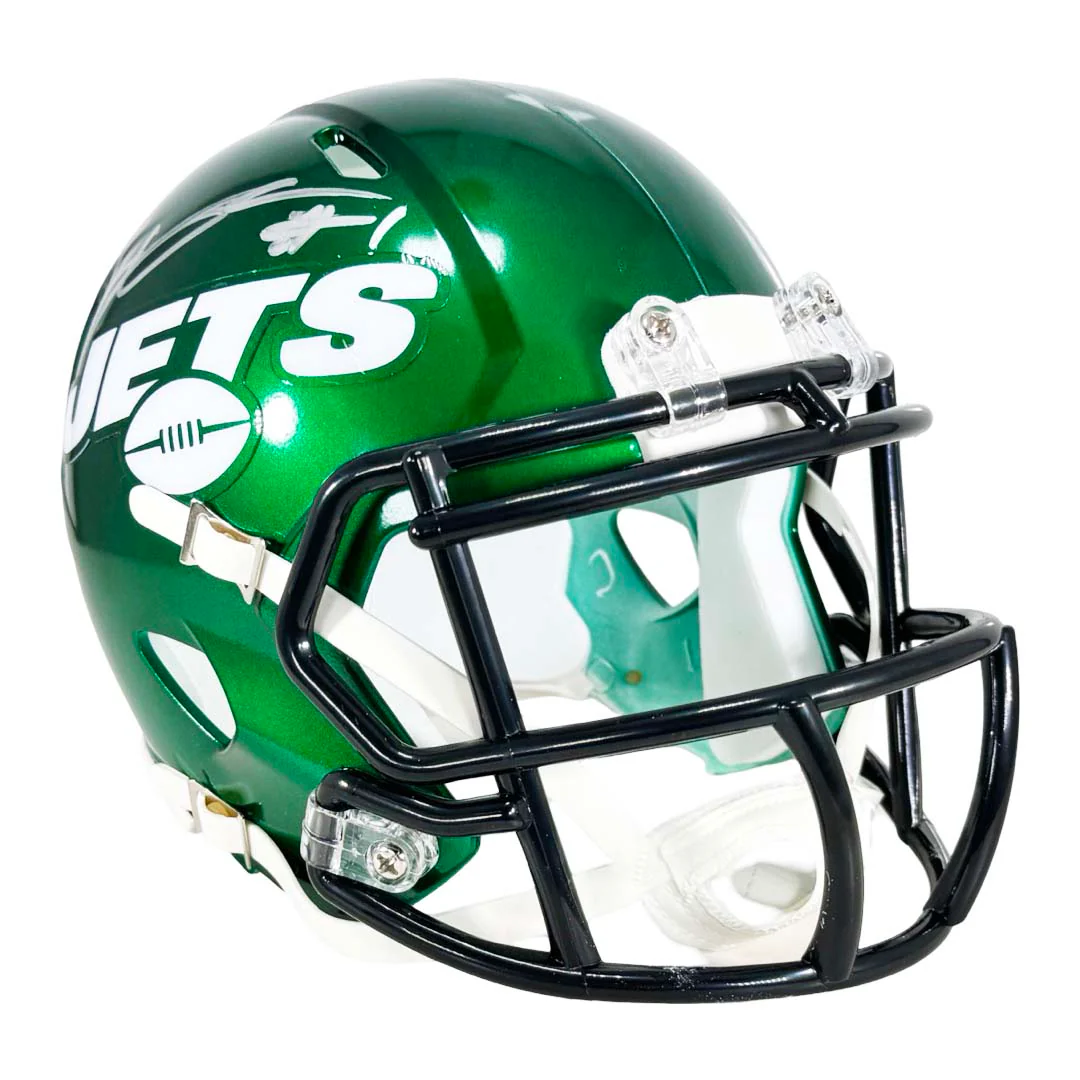 Sauce Gardner Signed New York Jets Speed Mini Football Helmet (Beckett) - Image 3