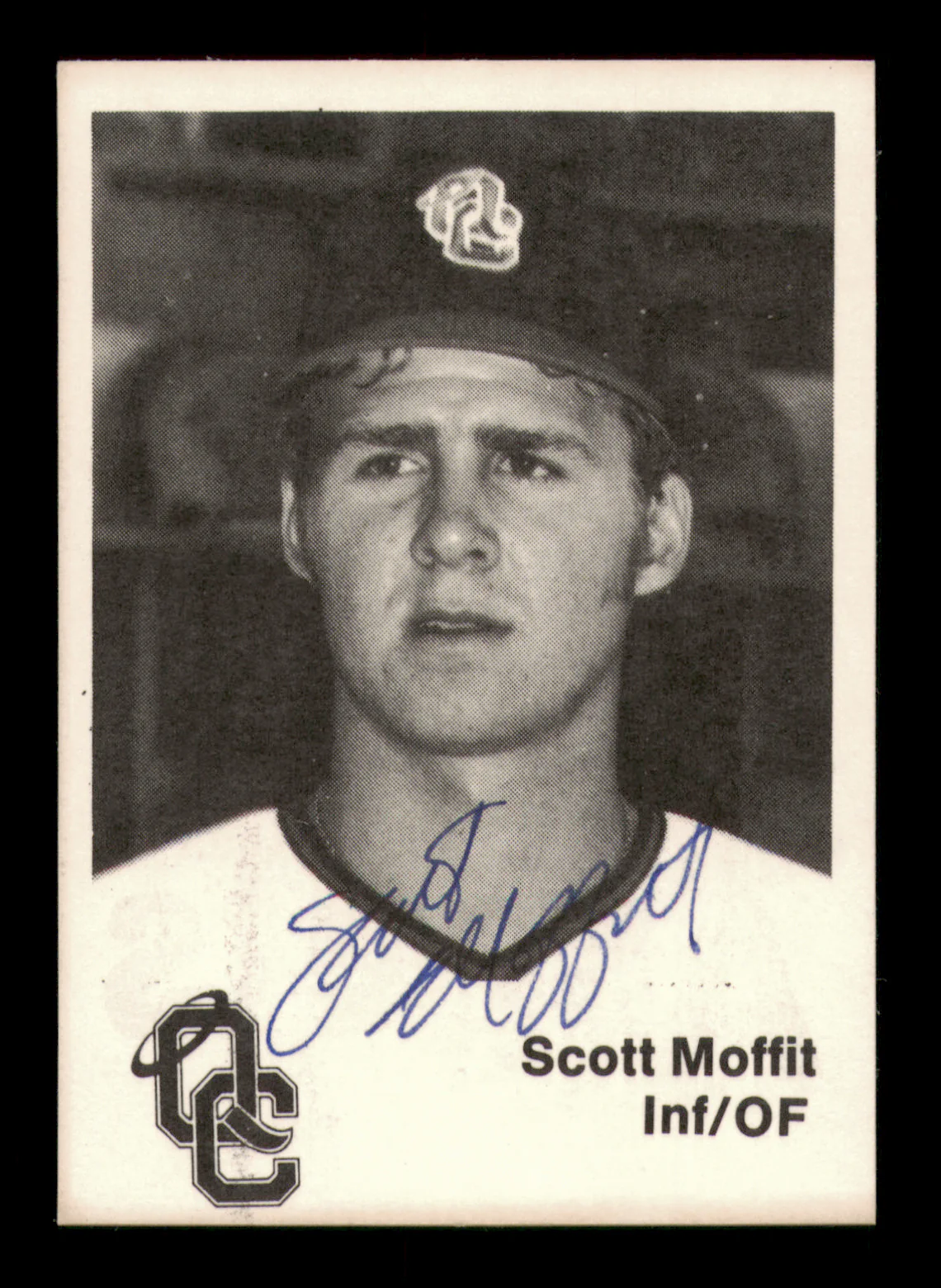 Scott Moffitt Autographed 1976 TCMA Rookie Card Quad City Angels
