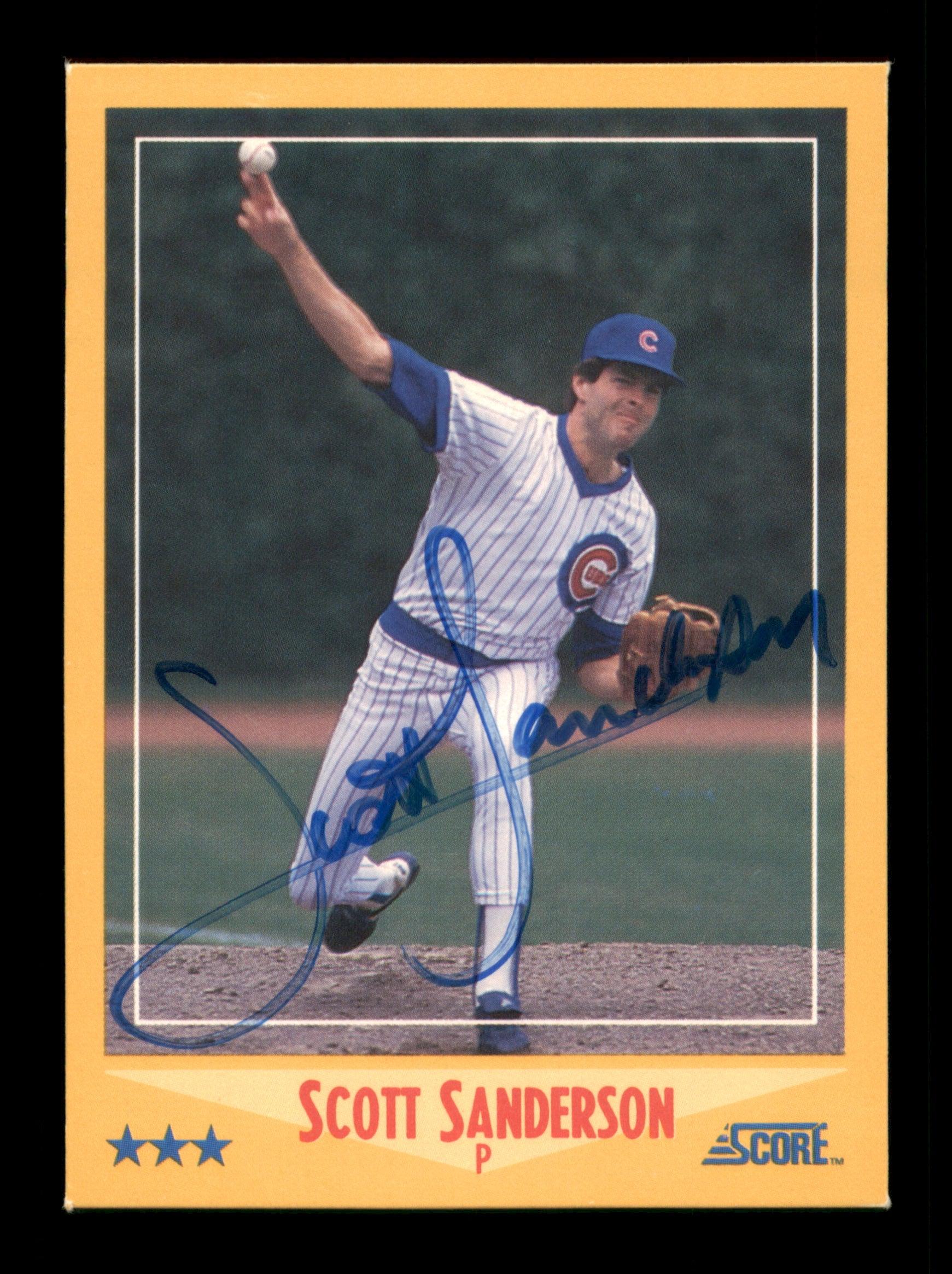 Scott Sanderson Autographed 1988 Score Card #544 Chicago Cubs SKU #188426