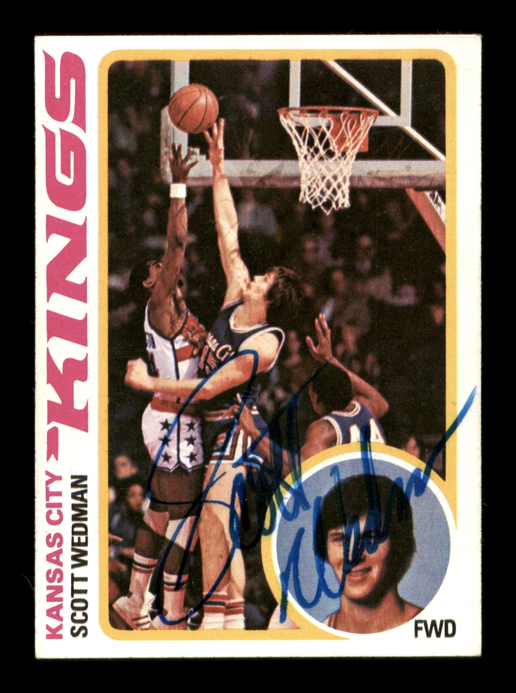 Scott Wedman Autographed 1978-79 Topps Card #79 Kansas City Kings SKU #195475