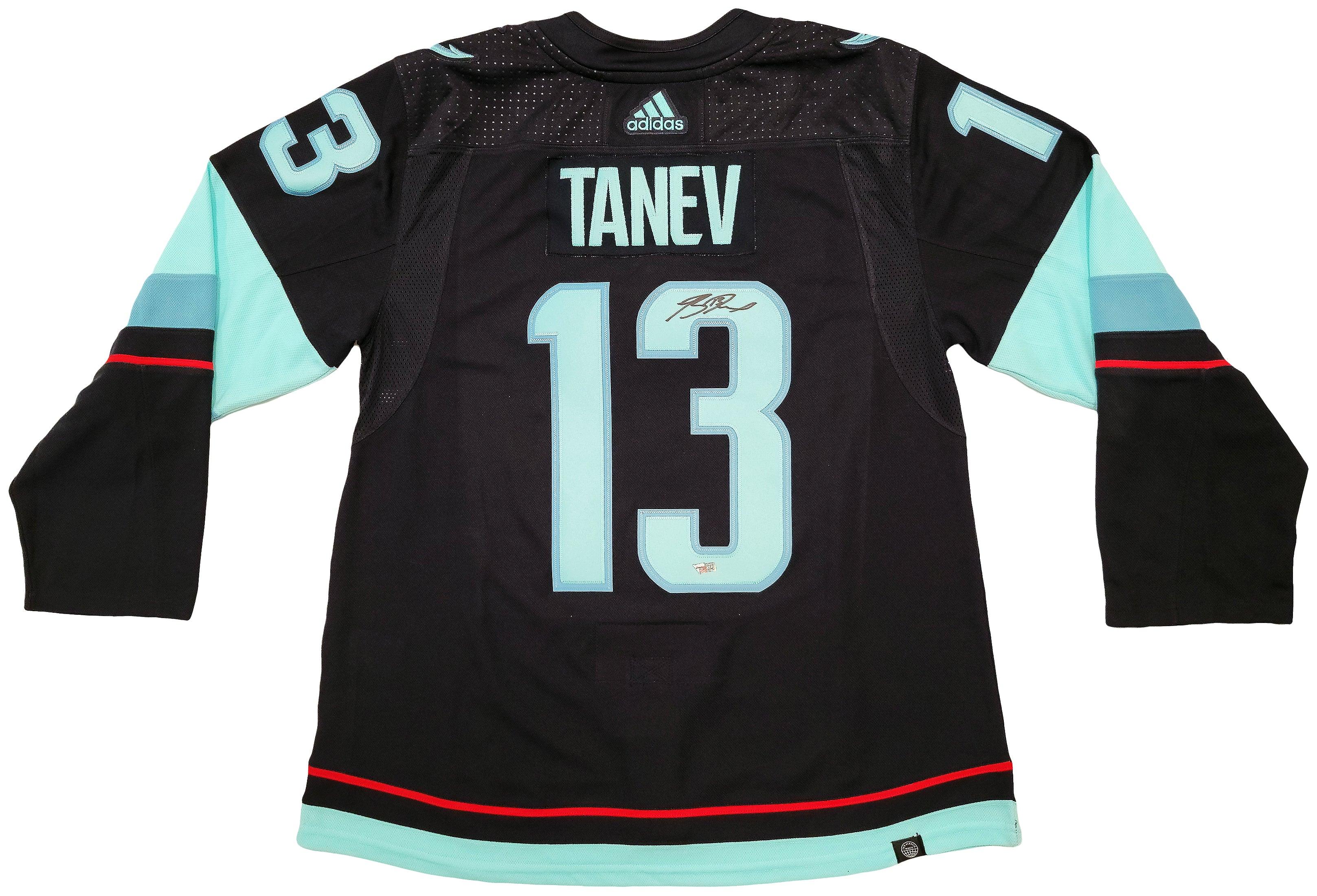Seattle Kraken Brandon Tanev Autographed Navy Adidas Authentic Jersey Size 54 Fanatics Holo Stock #203035 - Image 2
