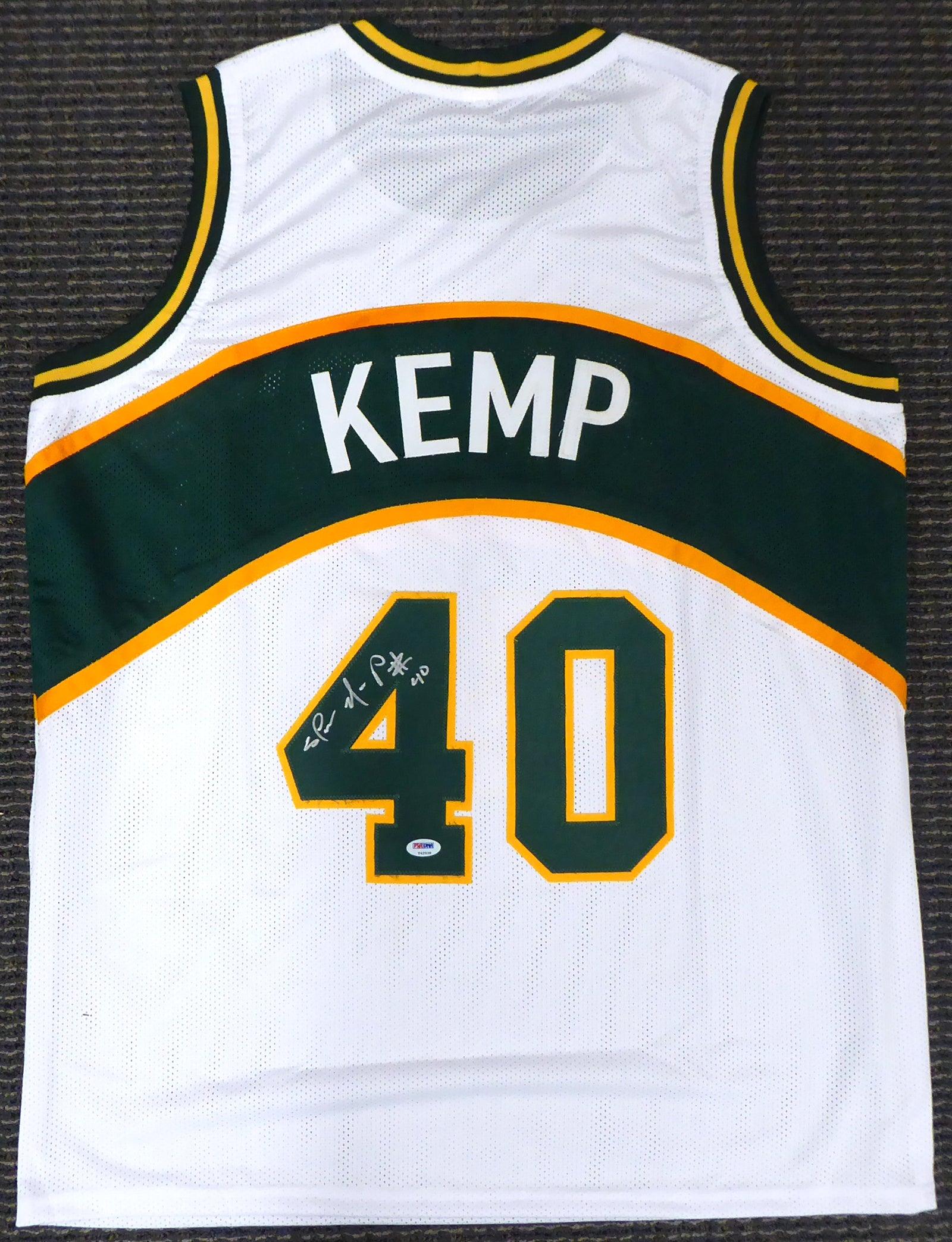 Seattle Sonics Shawn Kemp Autographed White Jersey PSA/DNA Stock #187733 - Image 2