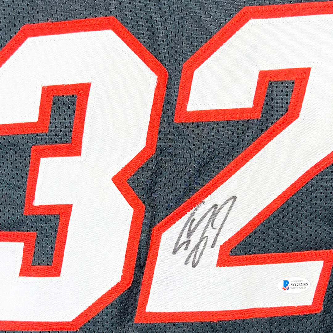 Shaquille O'Neal Signed Miami Black Basketball Jersey (Beckett) - Image 2