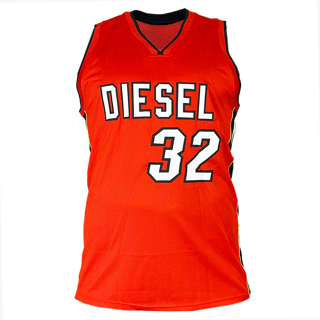 Shaquille O'Neal Signed Miami Red Diesel Basketball Jersey (Beckett) - Image 3