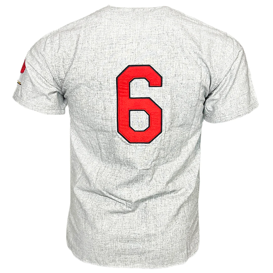 Stan Musial Signed HOF 69 Inscription Authentic St. Louis Cardinals Grey Mitchell & Ness Baseball Jersey (PSA) - Image 3