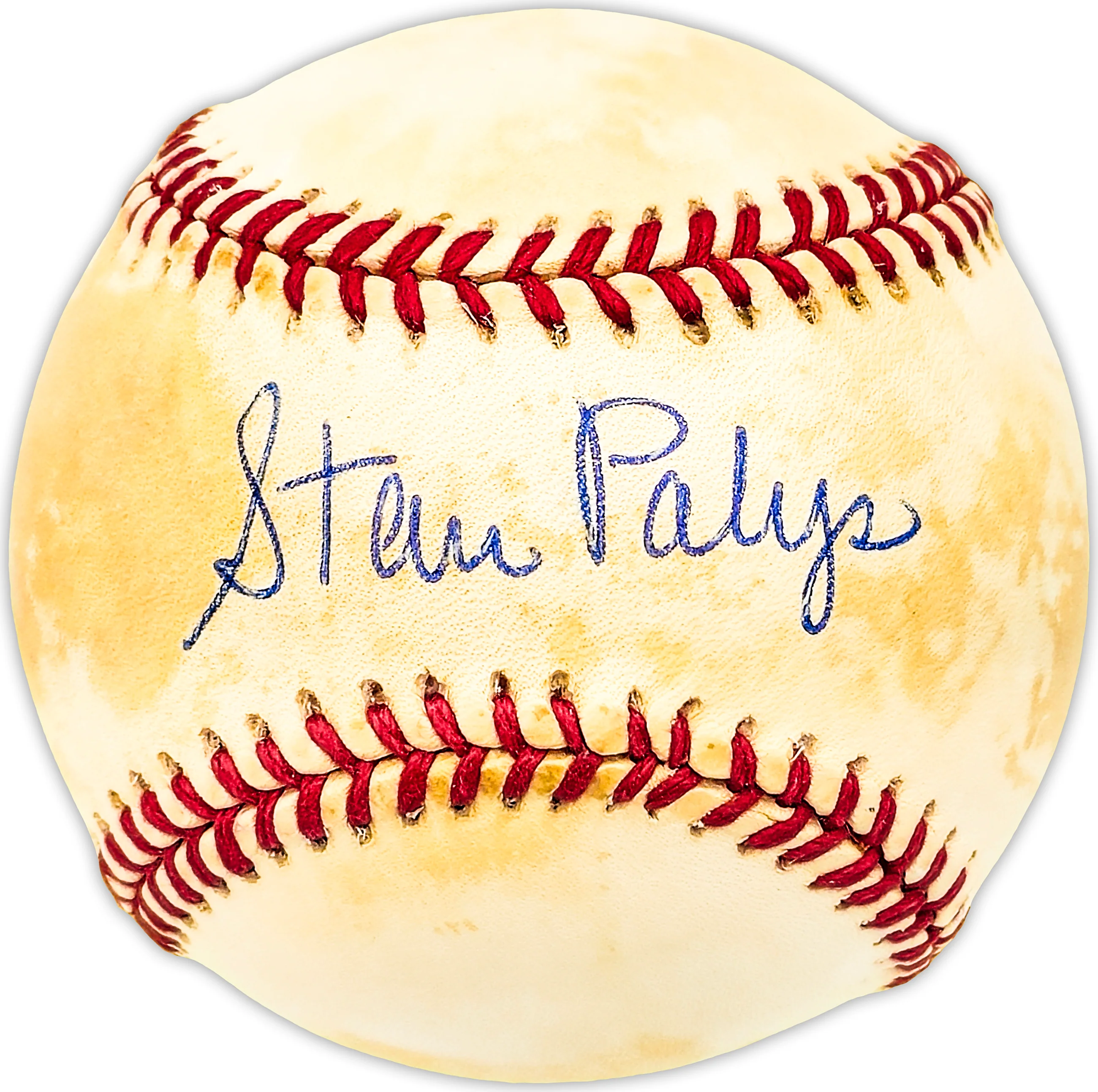 Stan Palys Autographed Official NL Baseball Philadelphia Phillies Beckett BAS QR #BM25178
