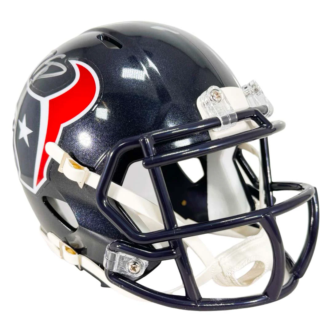 Stefon Diggs Signed Houston Texans Speed Mini Football Helmet (Beckett) - Image 3
