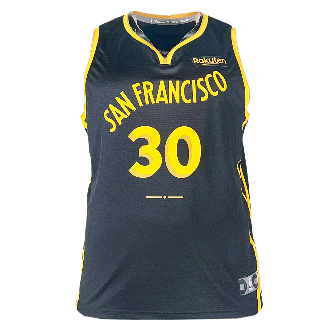Steph Curry Authentic Golden State Warriors Black Large Unsigned Fanatics Basketball Jersey - Image 2