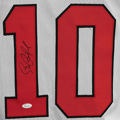 Steve Bartkowski Signed Pro Edition Football Jersey White (JSA) - Image 3
