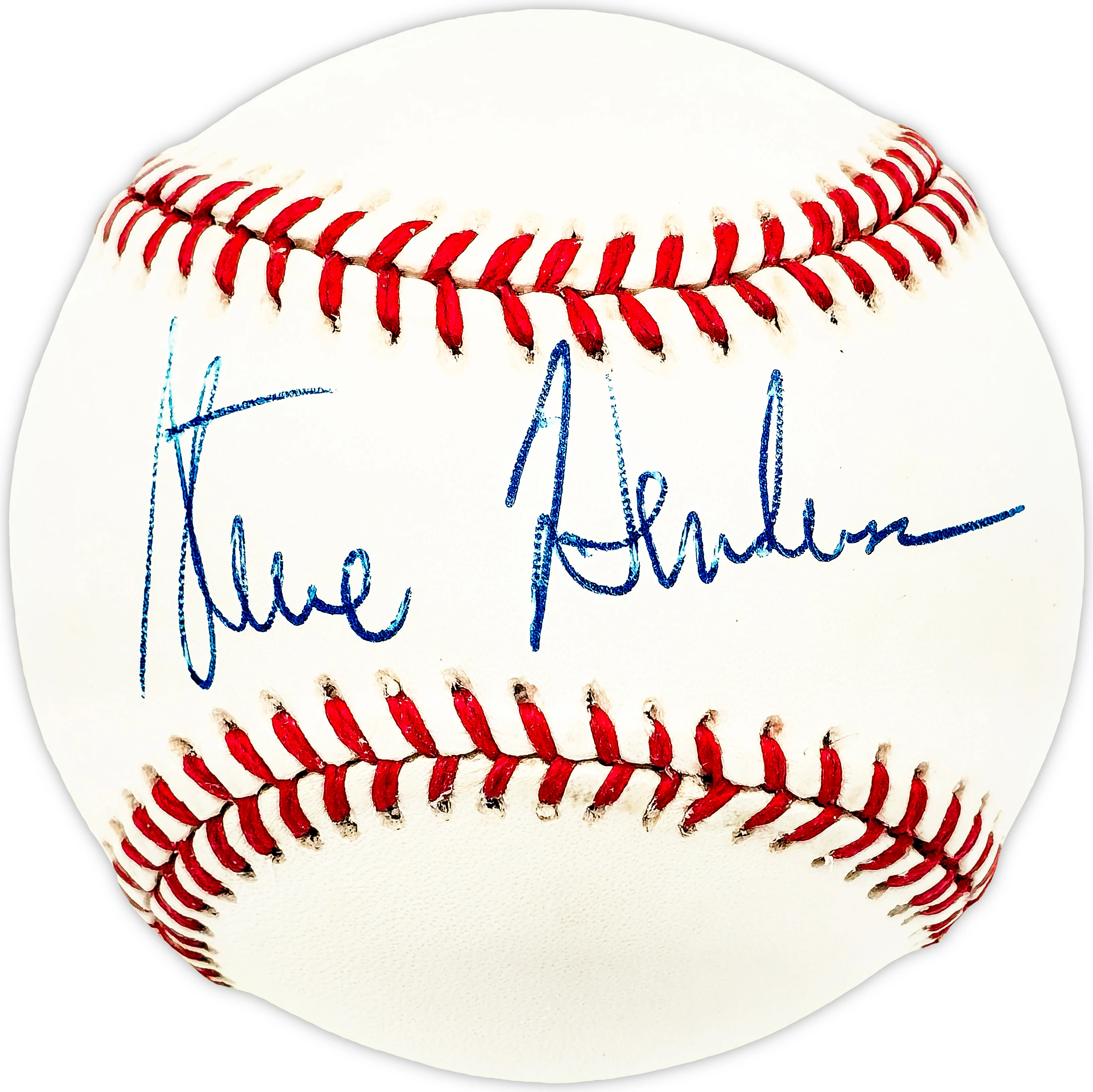 Steve Henderson Autographed Official AL Baseball New York Mets, Oakland A's