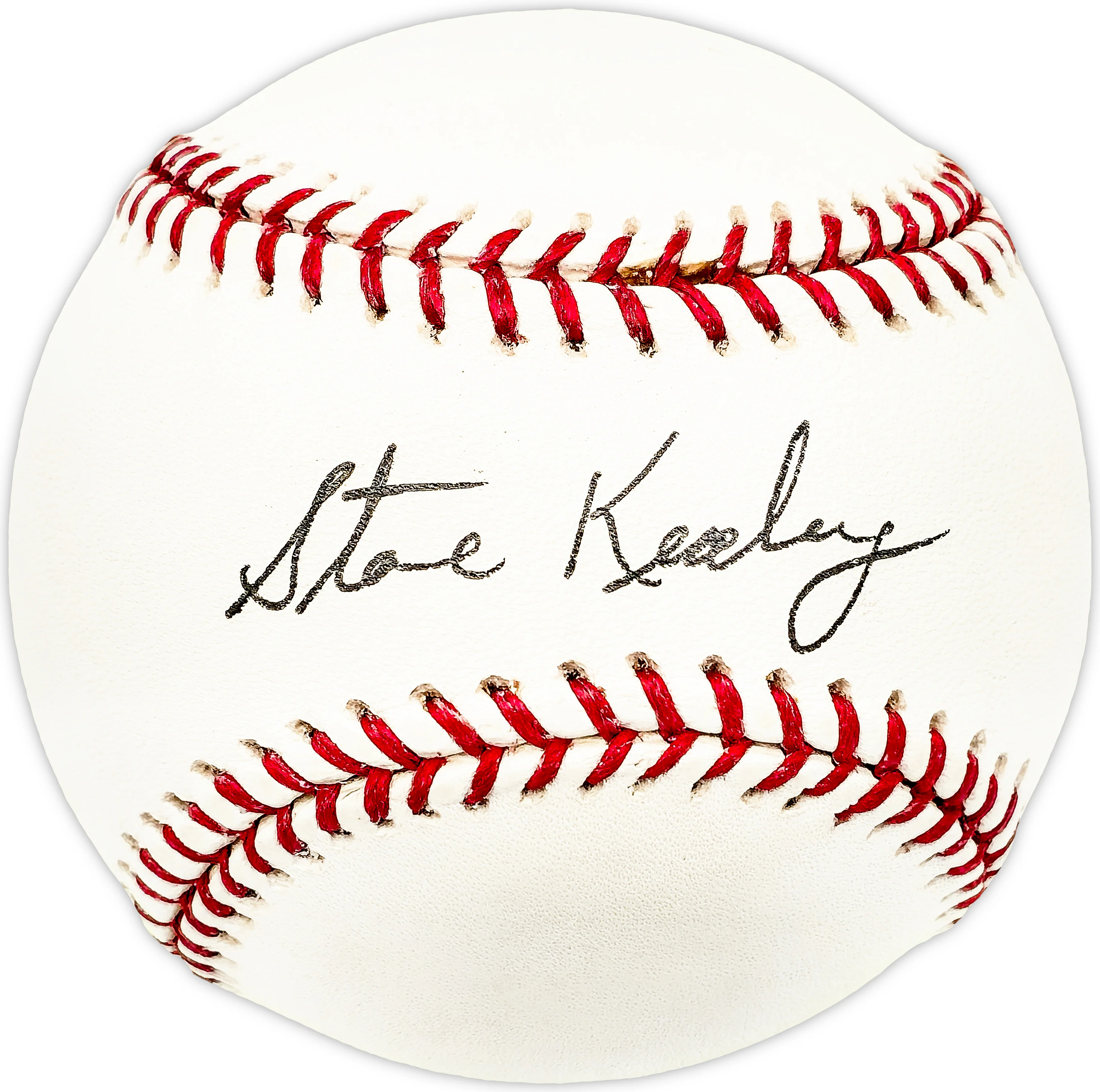 Steve Kealey Autographed Official MLB Baseball Los Angeles Angels, Chicago White Sox