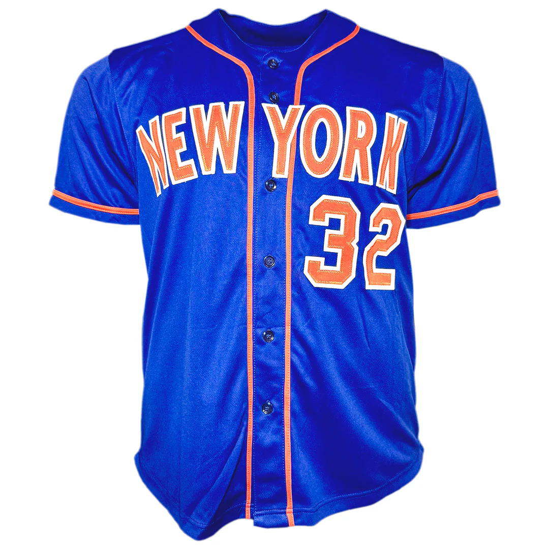 Steven Matz Signed New York Blue Baseball Jersey (JSA) - Image 3