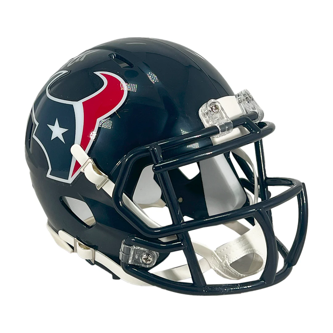 Tank Dell Signed Houston Texans Speed Mini Football Helmet (JSA) - Image 3