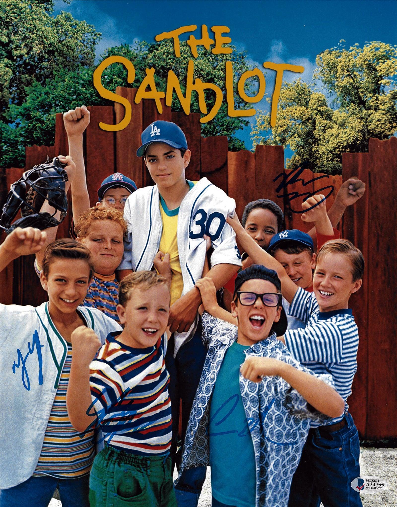 The Sandlot Autographed 11x14 Photo With 4 Signatures Beckett BAS Stock #181317