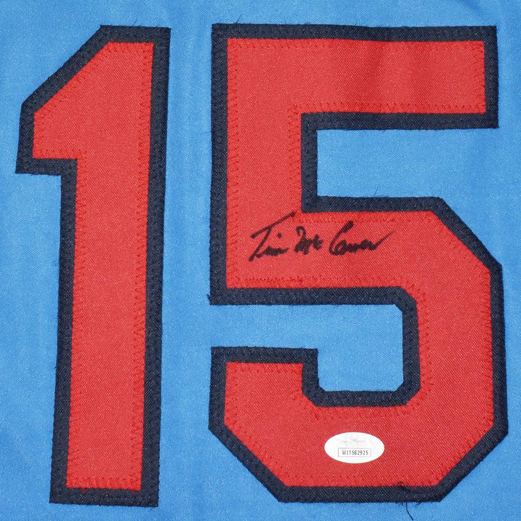 Tim McCarver Signed St Louis Light Blue Baseball Jersey (JSA) - Image 2