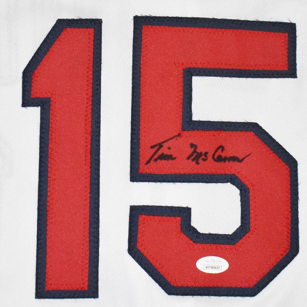 Tim McCarver Signed St Louis White Baseball Jersey (JSA) - Image 2