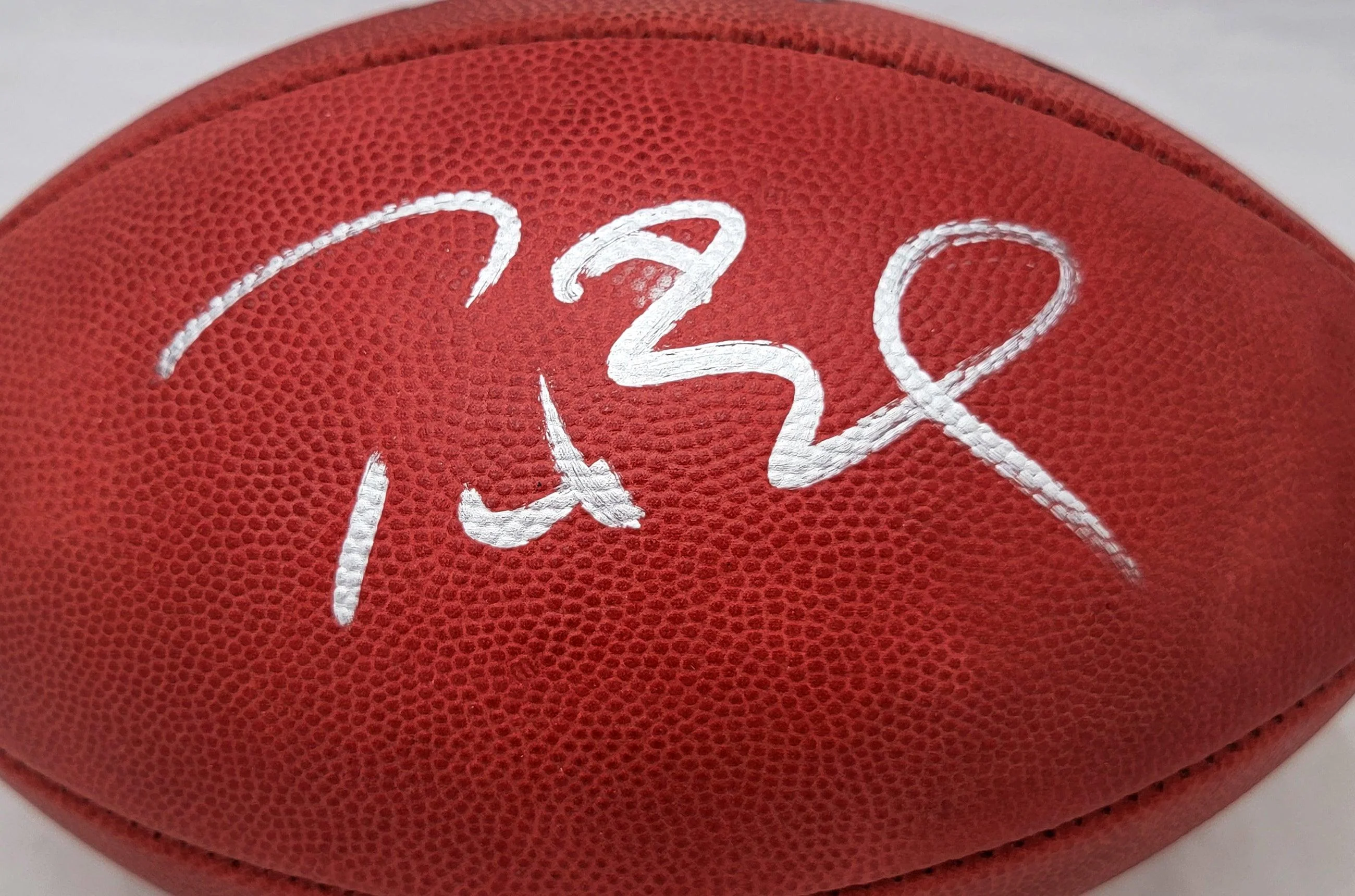 Tom Brady Autographed New England Patriots NFL Leather Super Bowl XXXV Logo Football Fanatics Holo #AA0112376 - Image 2