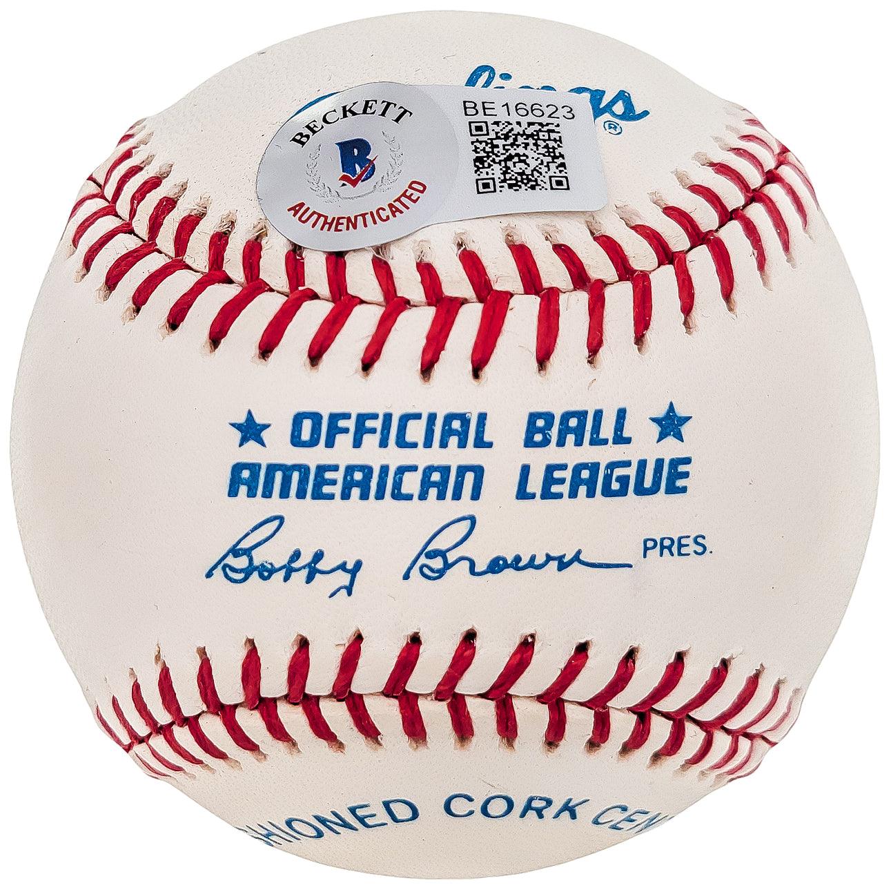 Tom Henrich Autographed Official AL Baseball New York Yankees Beckett BAS #BE16623 - Image 2