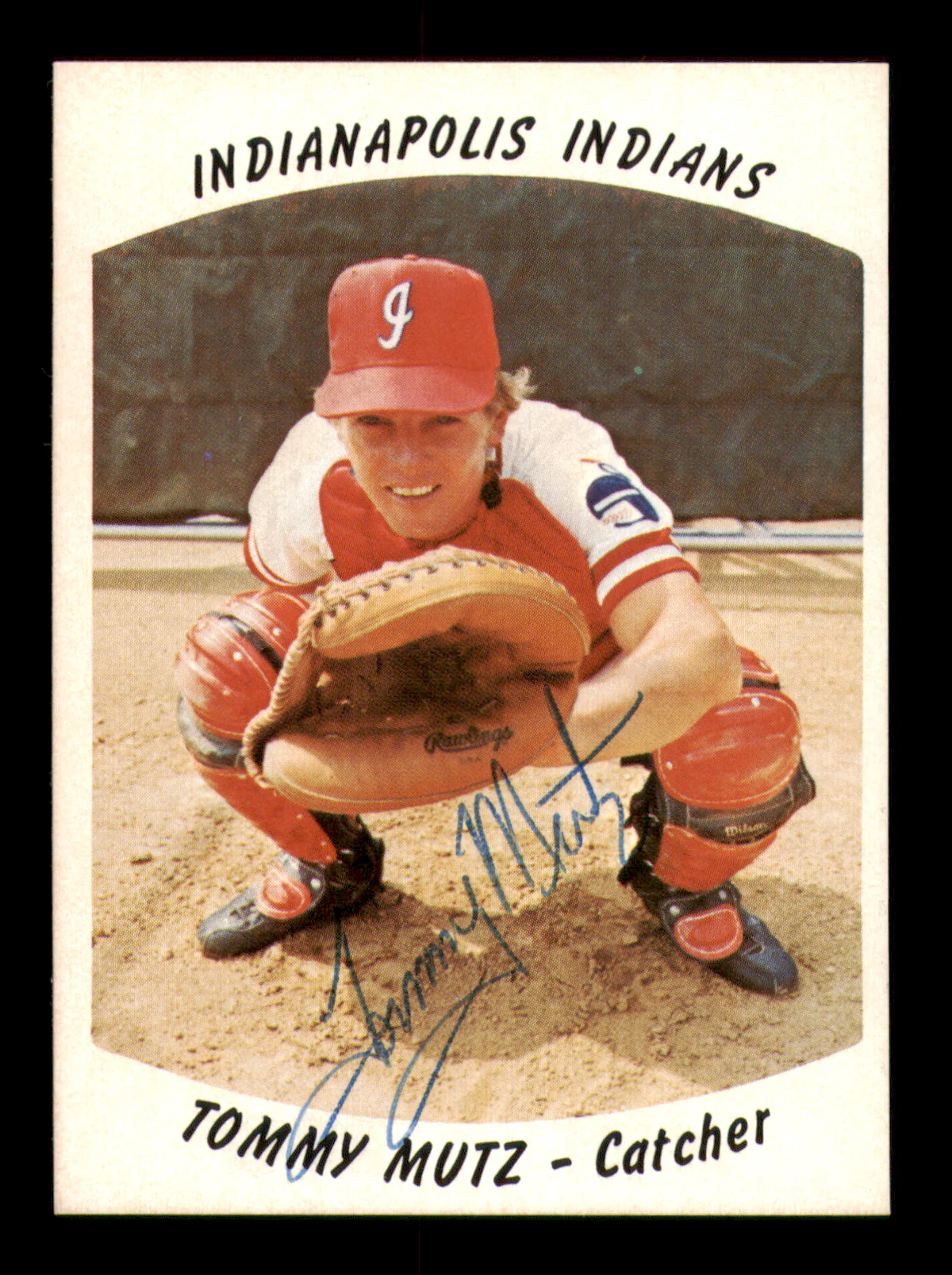 Tommy Mutz Autographed 1977 Rookie Card #16 Indianapolis Indians