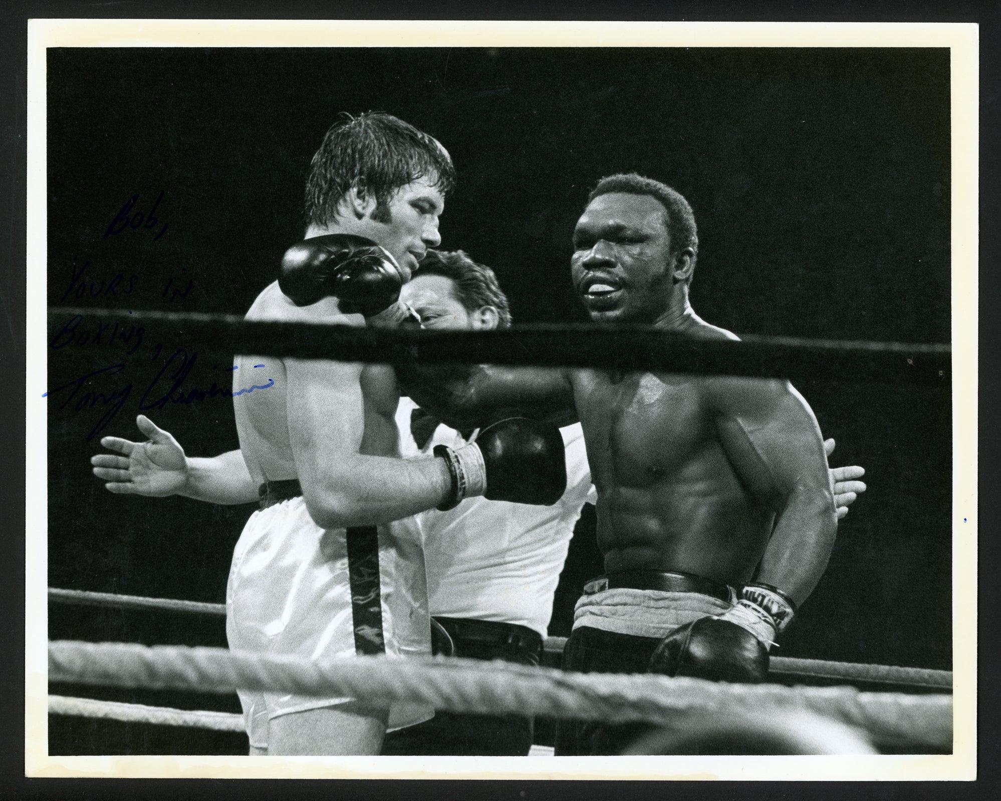 Tony Chiaverini Autographed 8x10 Photo Boxer "To Bob" SKU #179798