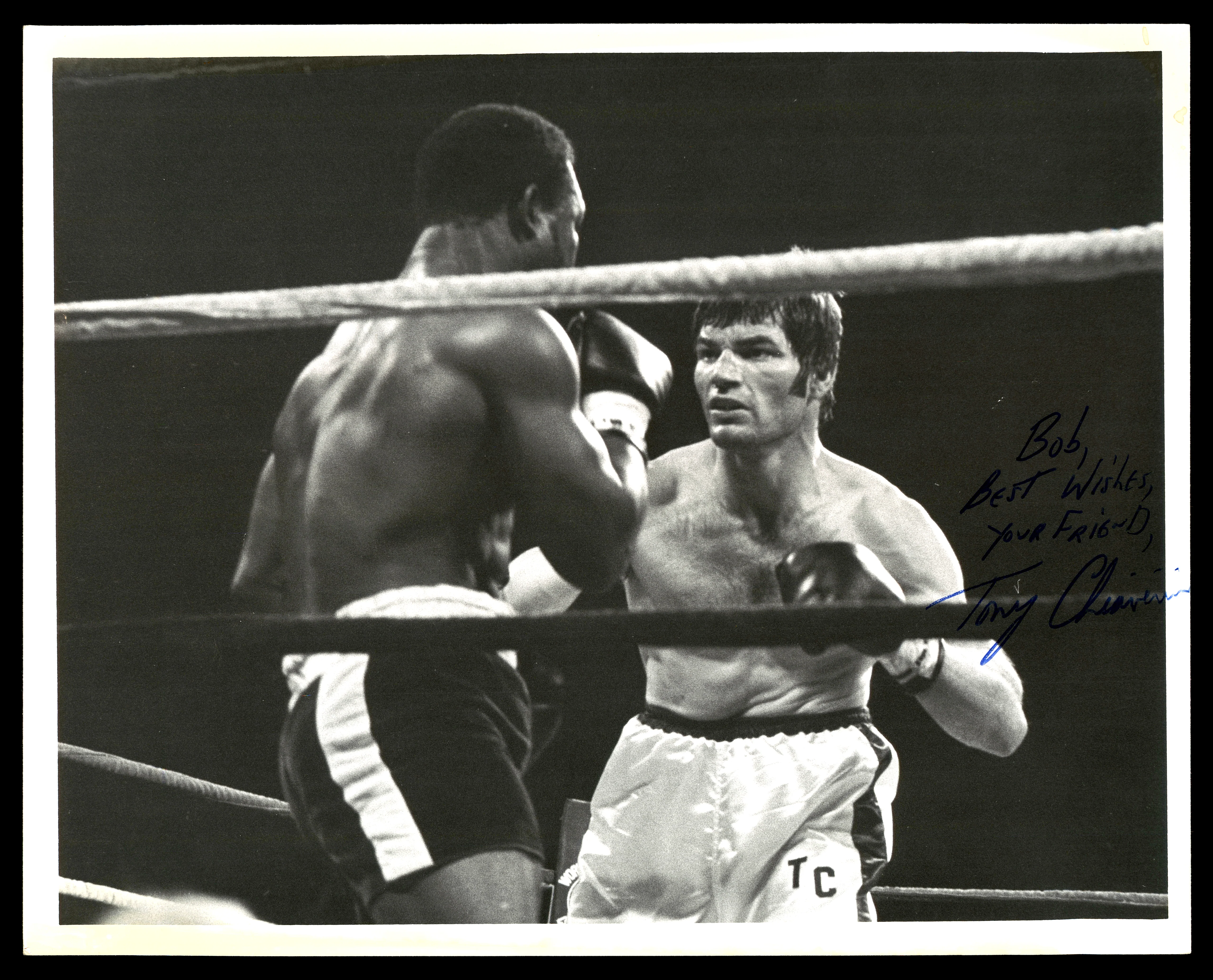 Tony Chiaverini Autographed 8x10 Photo "To Bob Best Wishes" SKU #179684