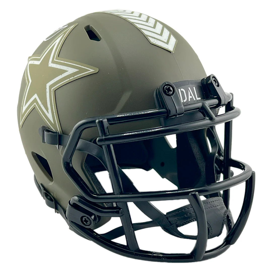 Tony Dorsett Signed Dallas Cowboys Salute to Service Mini Football Helmet (Beckett) - Image 3