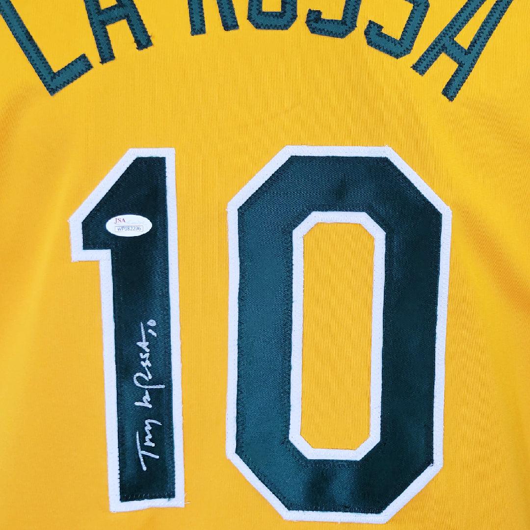 Tony LaRussa Signed Oakland Yellow Baseball Jersey (JSA) - Image 2