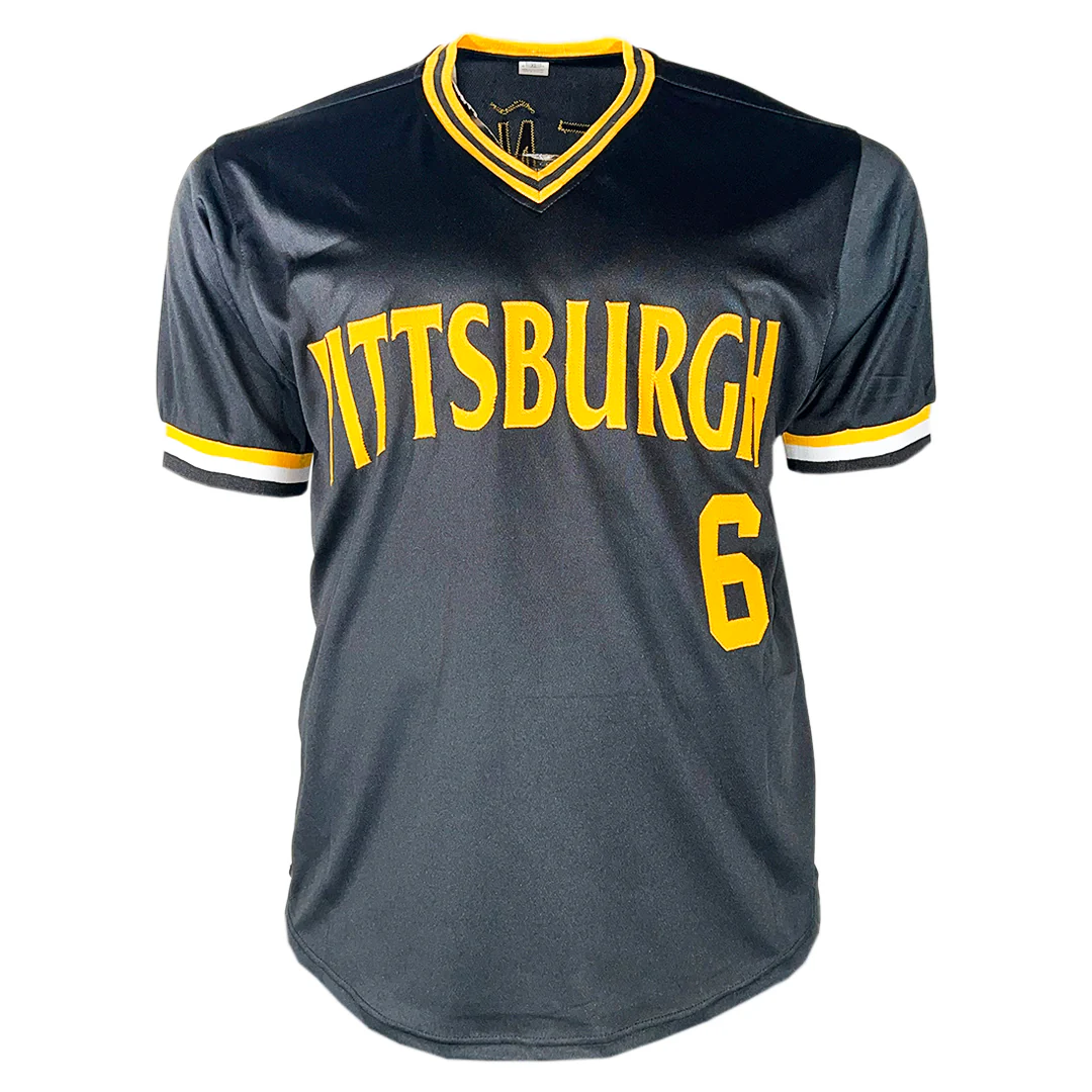 Tony Pena Signed Pittsburgh Black Baseball Jersey (JSA) - Image 3