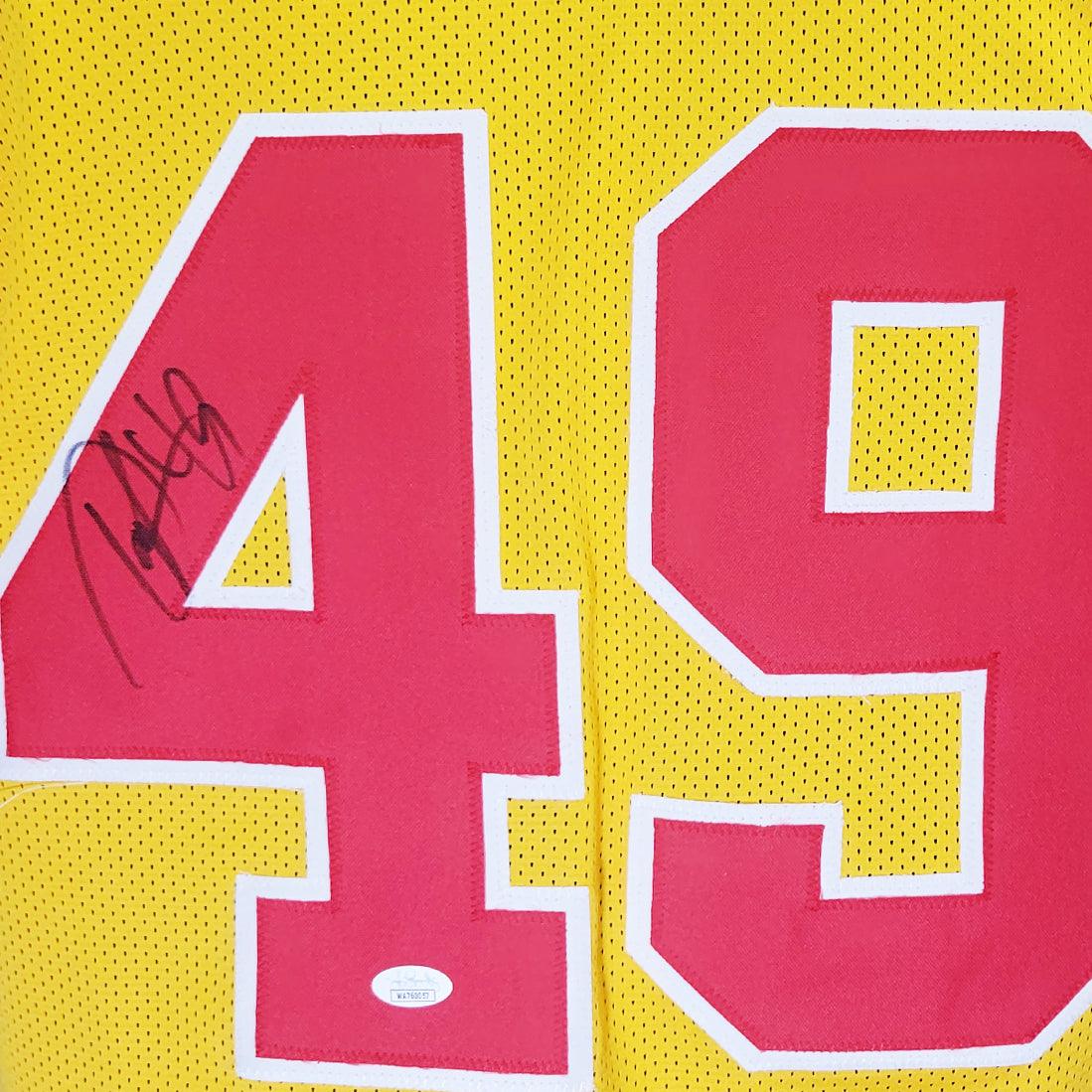 Tony Richardson Signed Kansas City Yellow Football Jersey (JSA) - Image 2