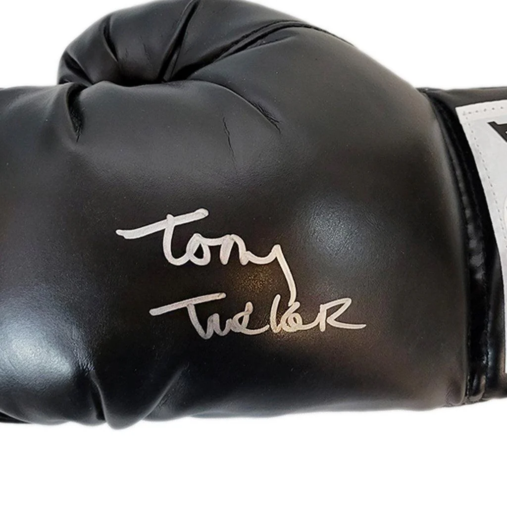 Tony Tucker Autographed Boxing Glove Black (JSA) - Image 2