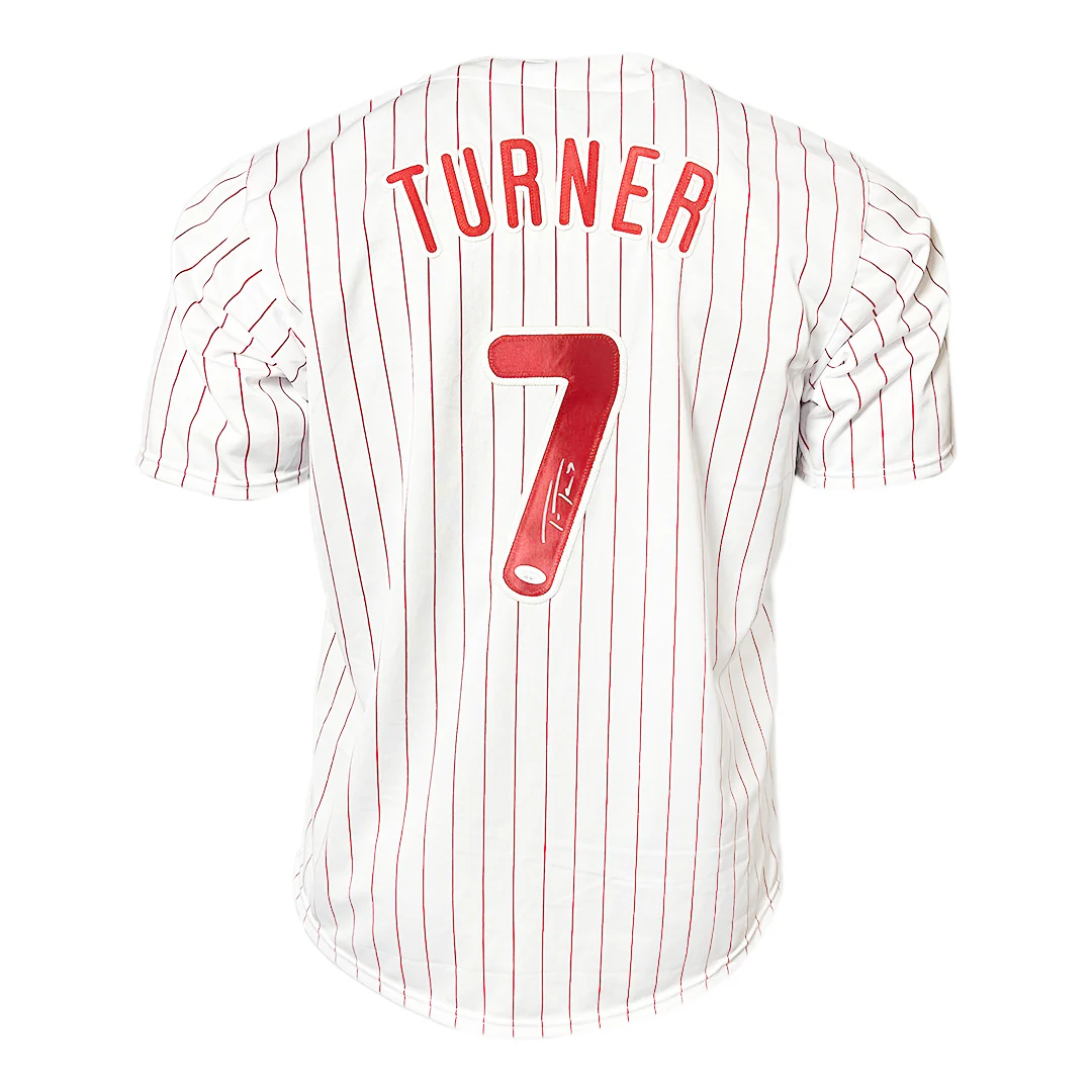 Trea Turner Signed Philadelphia Pinstripe Baseball Jersey (JSA)