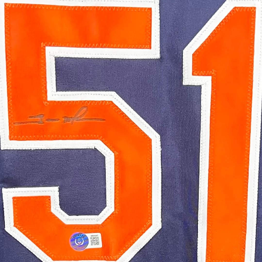Trevor Hoffman Signed San Diego Blue Baseball Jersey (Beckett) - Image 2