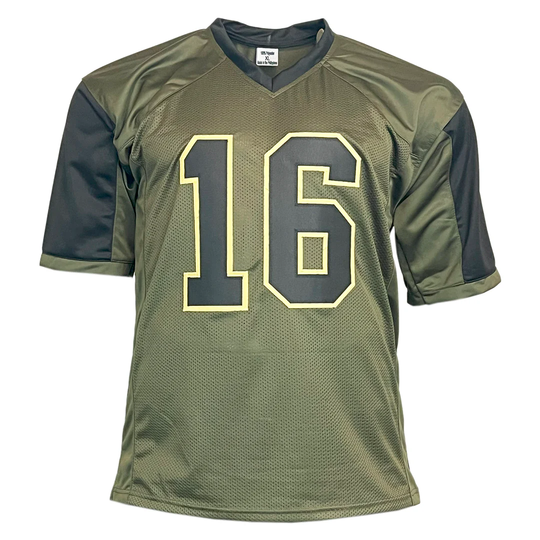 Trevor Lawrence Unsigned Salute to Service Football Jersey - Image 2