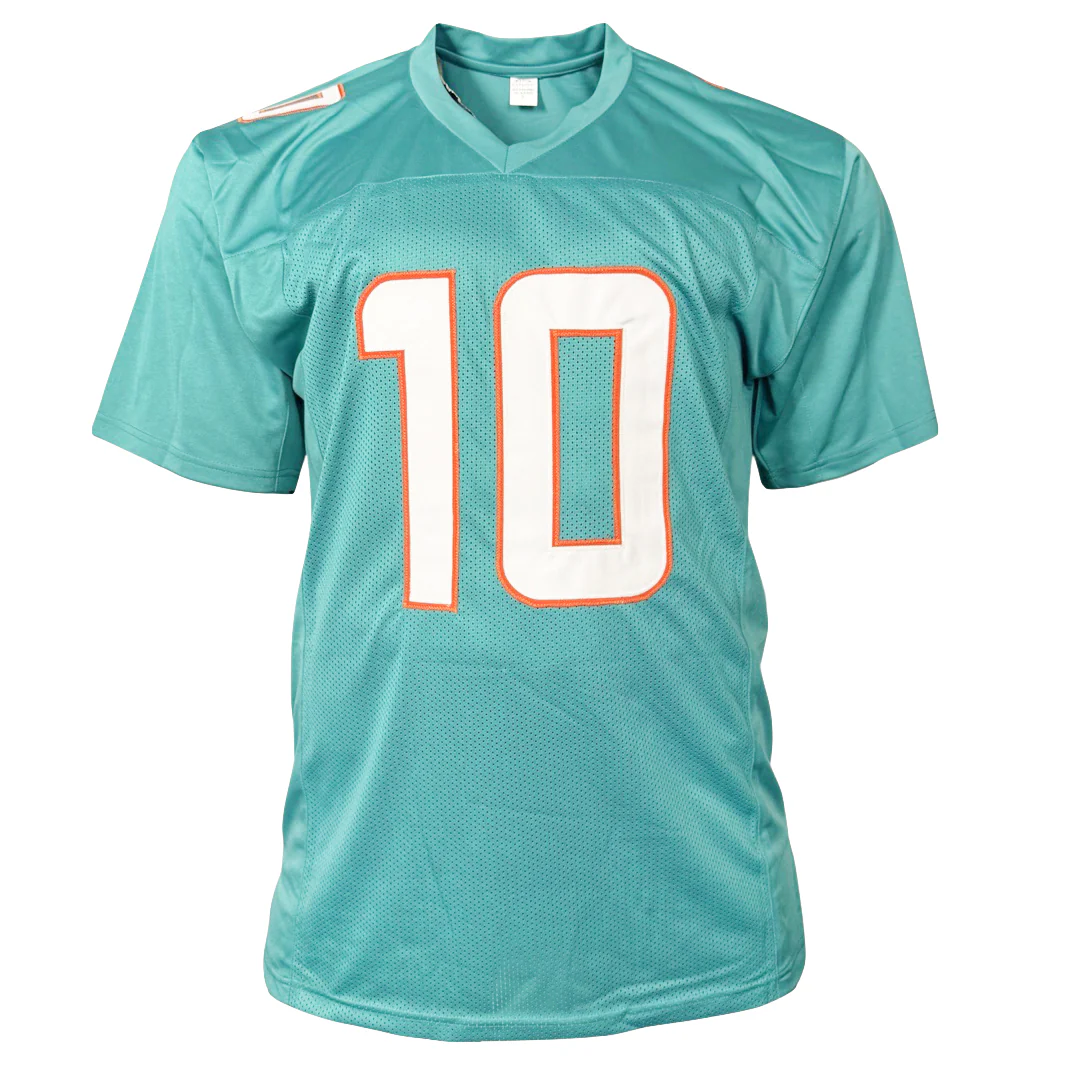 Tyreek Hill Signed Miami Teal Football Jersey (Beckett) - Image 3