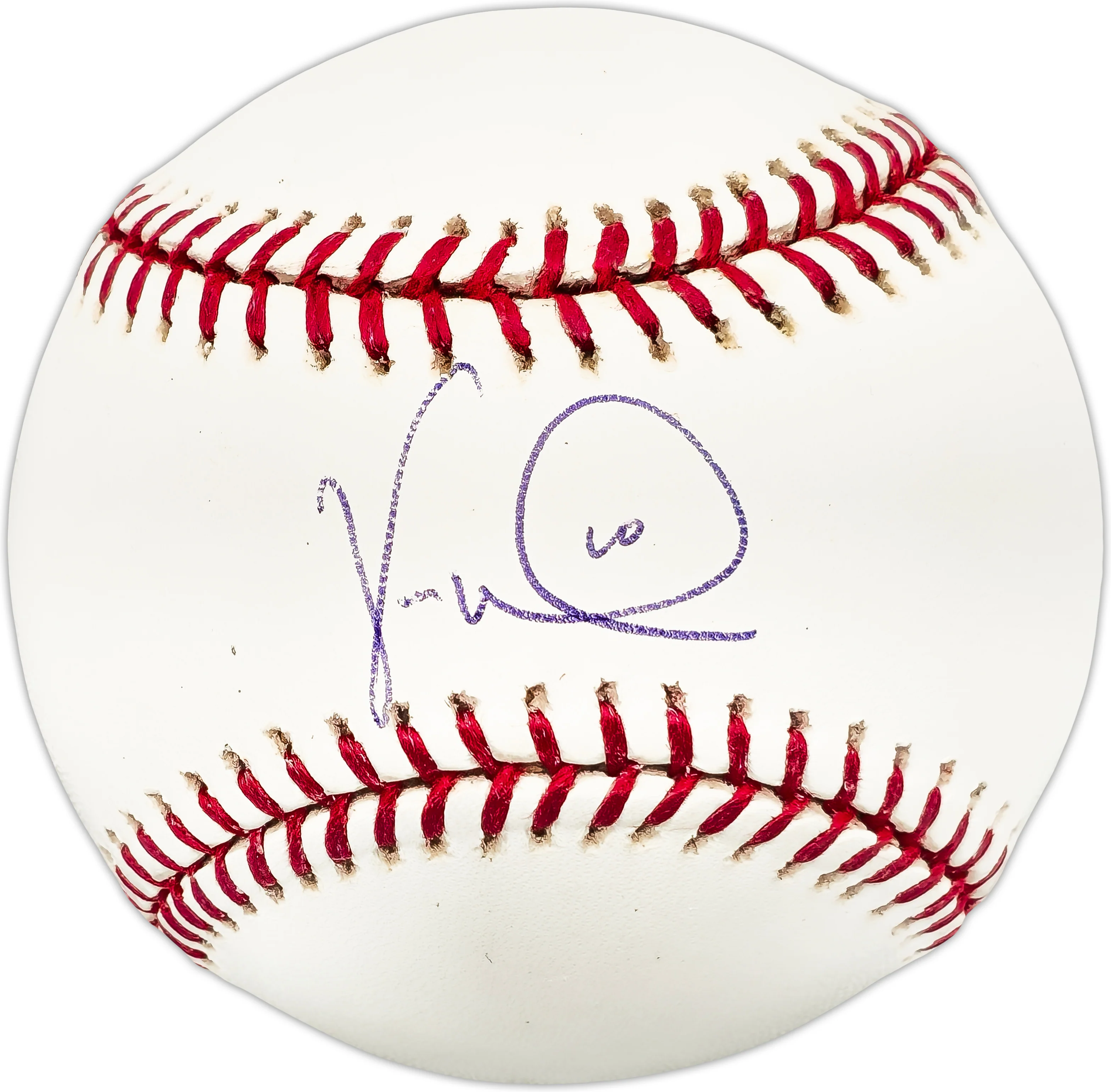 Vernon Wells Autographed Official MLB Baseball Blue Toronto Blue Jays, Los Angeles Angels