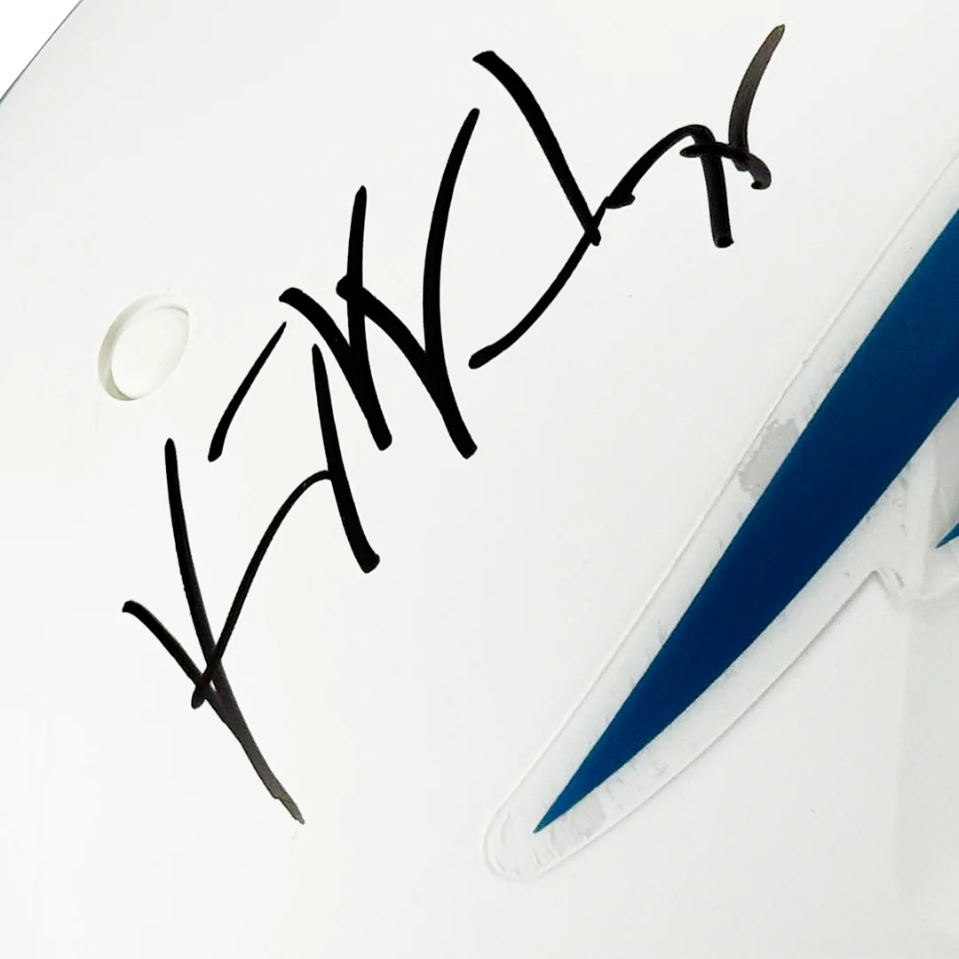 Vince Wilfork Signed New England Patriots Authentic Rivalries Speed Full-Size Football Helmet (JSA) - Image 2