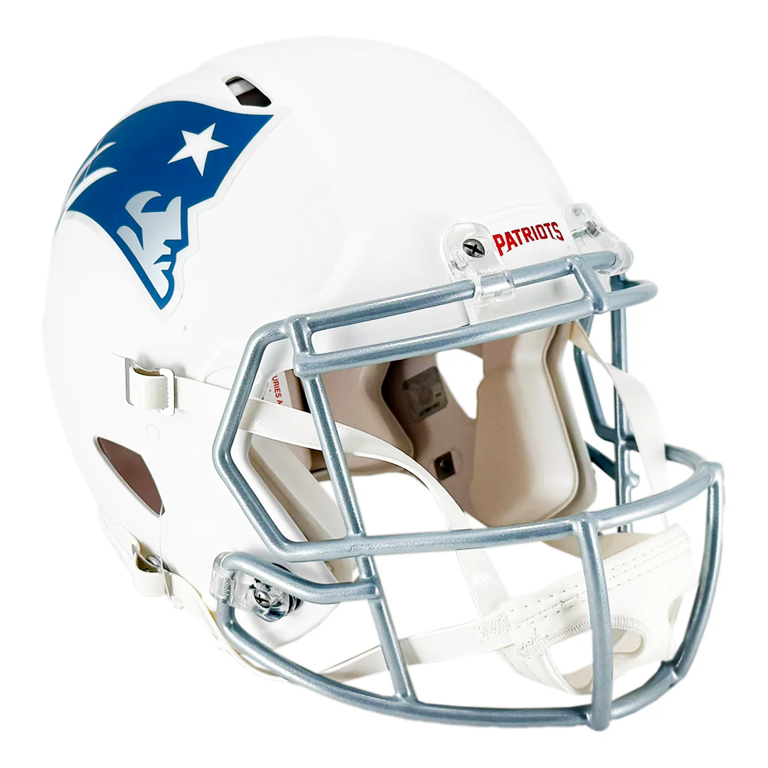 Vince Wilfork Signed New England Patriots Authentic Rivalries Speed Full-Size Football Helmet (JSA) - Image 4