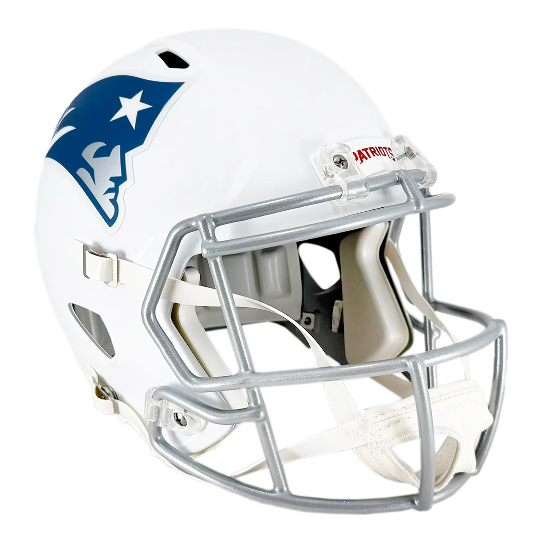 Vince Wilfork Signed New England Patriots Rivalries Speed Full-Size Replica Football Helmet (JSA) - Image 4