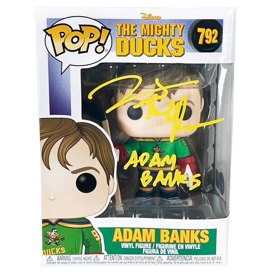 Vincent LaRusso Signed Adam Banks The Mighty Ducks Funko POP Vinyl Figure (Beckett)