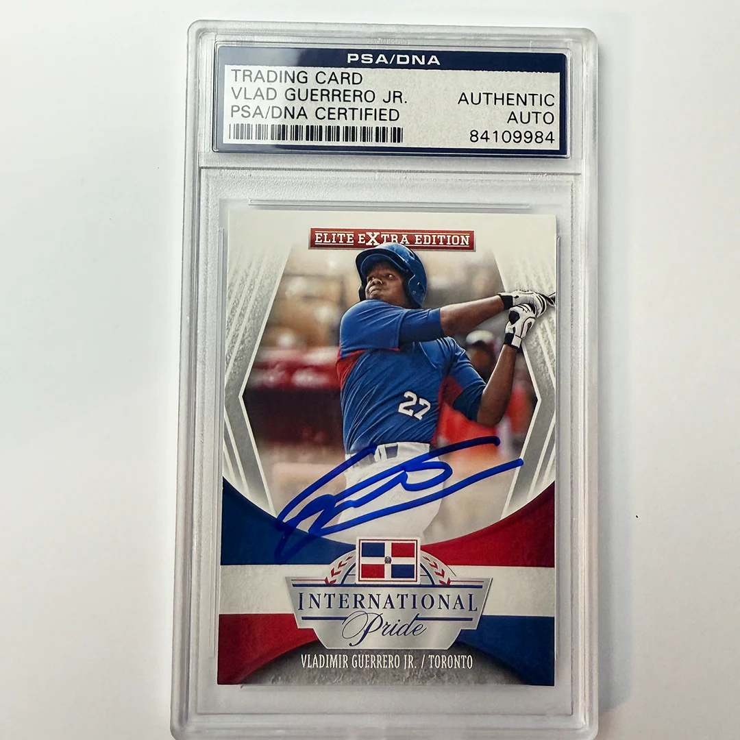 Vladimir Guerrero Jr Signed 2015 Panini Elite Extra Inter Pride #20 PSA Auto Authentic
