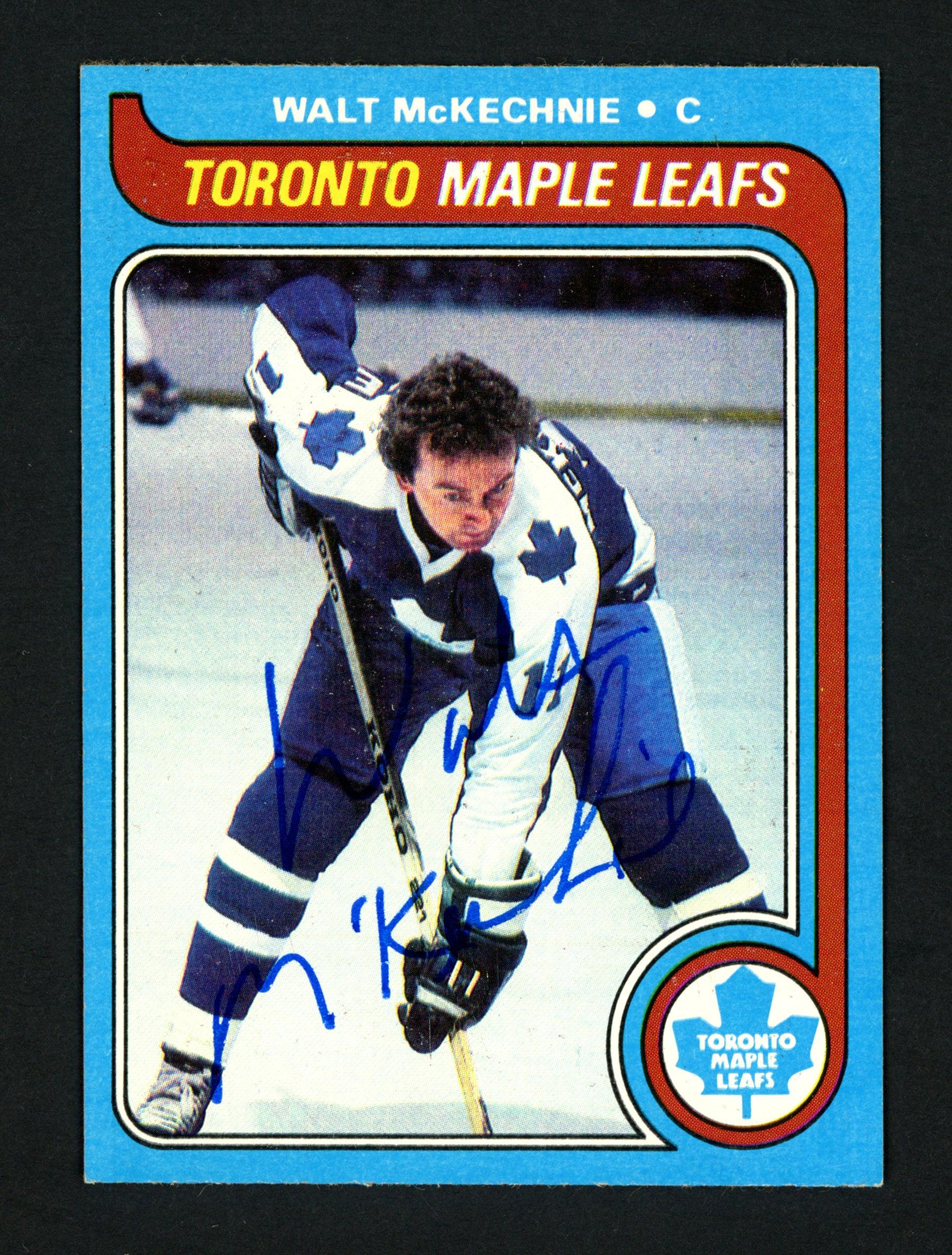 Walt McKechnie Autographed 1979-80 Topps Card #68 Toronto Maple Leafs SKU #154302