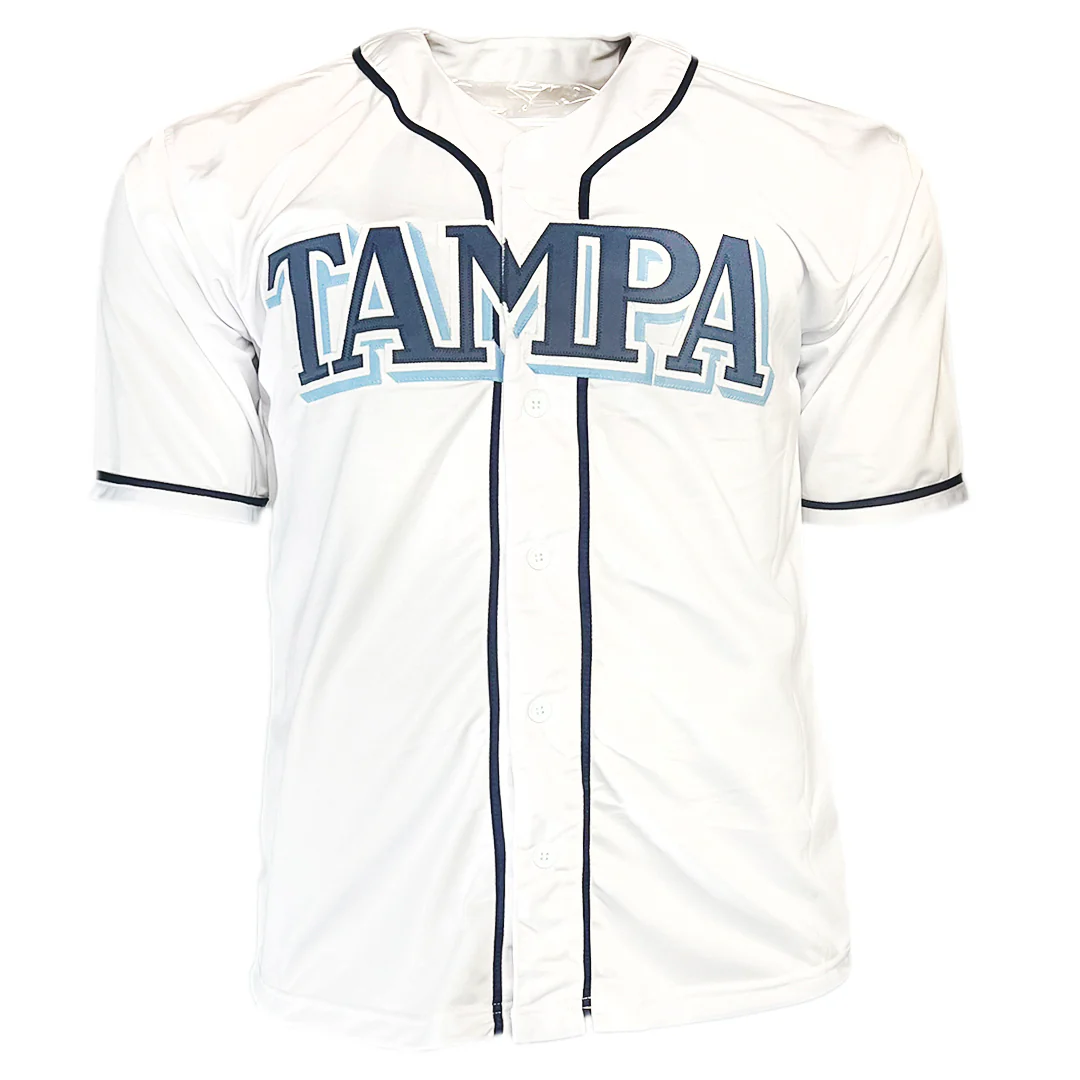 Wander Franco Signed Tampa Bay White Baseball Jersey (JSA) - Image 3