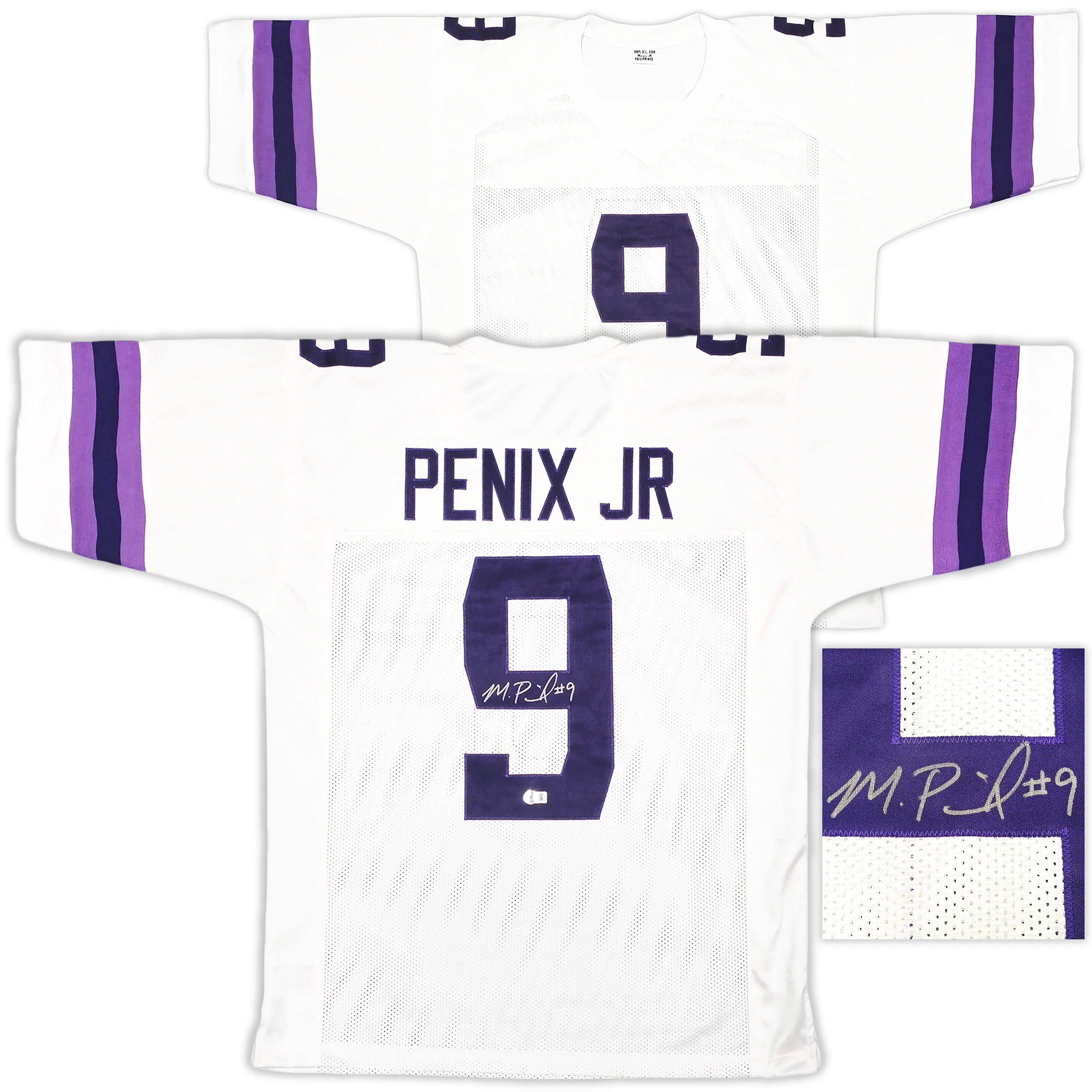 Washington Huskies Michael Penix Jr. Autographed White Jersey Beckett Witness QR