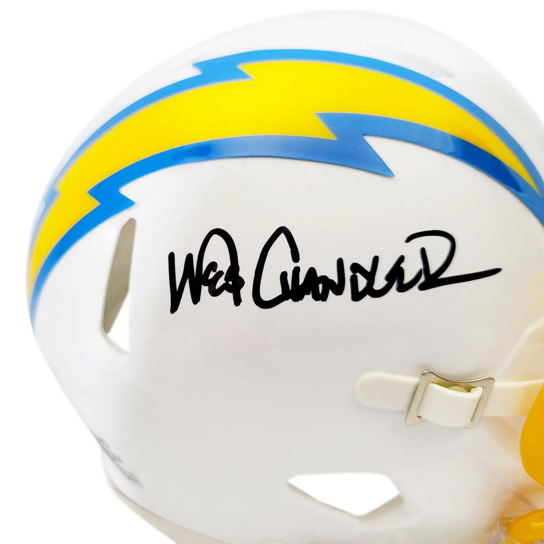 Wes Chandler Signed San Diego Chargers Speed Mini Football Helmet (JSA) - Image 3