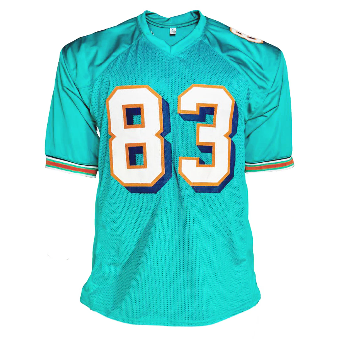 Wes Welker Signed Miami Teal Football Jersey (JSA) - Image 3