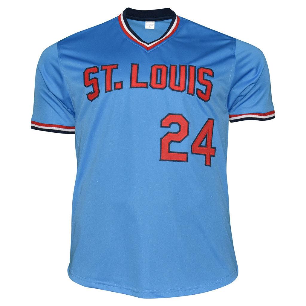 Whitey Herzog Signed HOF 2010 Inscription St Louis Blue Baseball Jersey (JSA) - Image 3