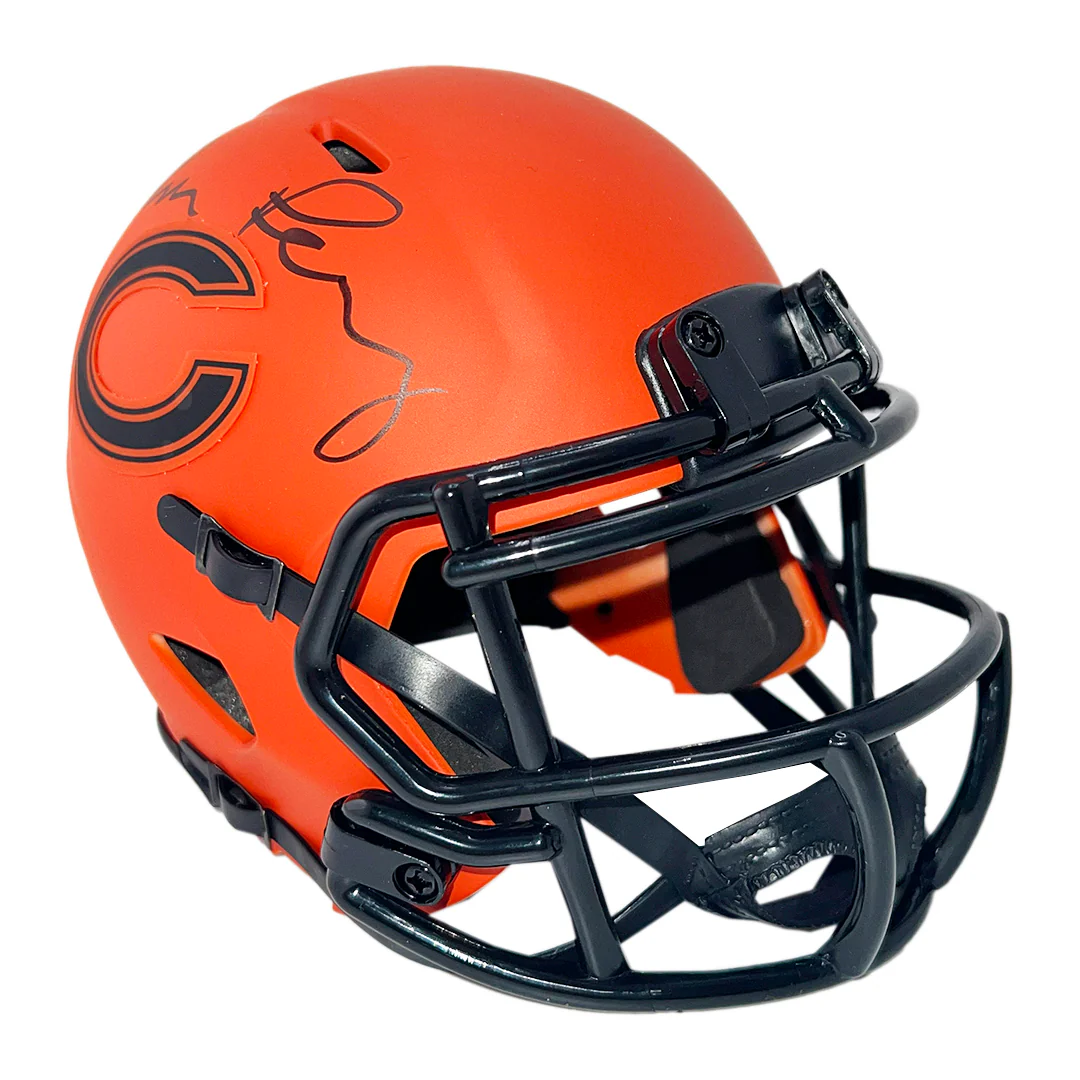 William Perry Signed Chicago Bears Rave Mini Football Helmet (Beckett) - Image 3